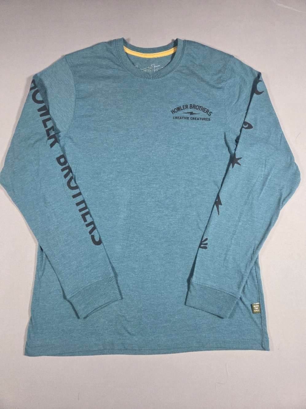 Howler Brothers Teal Long Sleeve Graphic Tee Size Medium